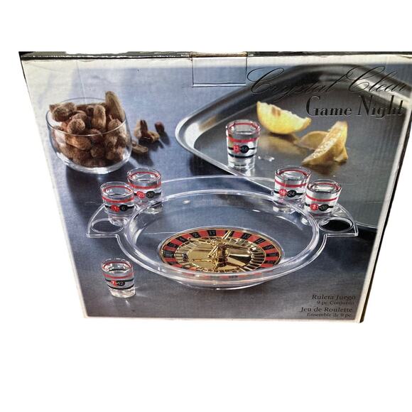 Crystal Clear Roulette Shot Glass Game New In Box - Picture 5 of 8